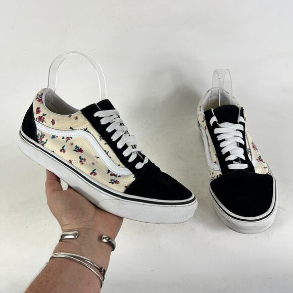 Vans Old Skool Classics Sneakers Men's 7.5 Black Athletic Skater Shoes 508731 - Picture 1 of 10